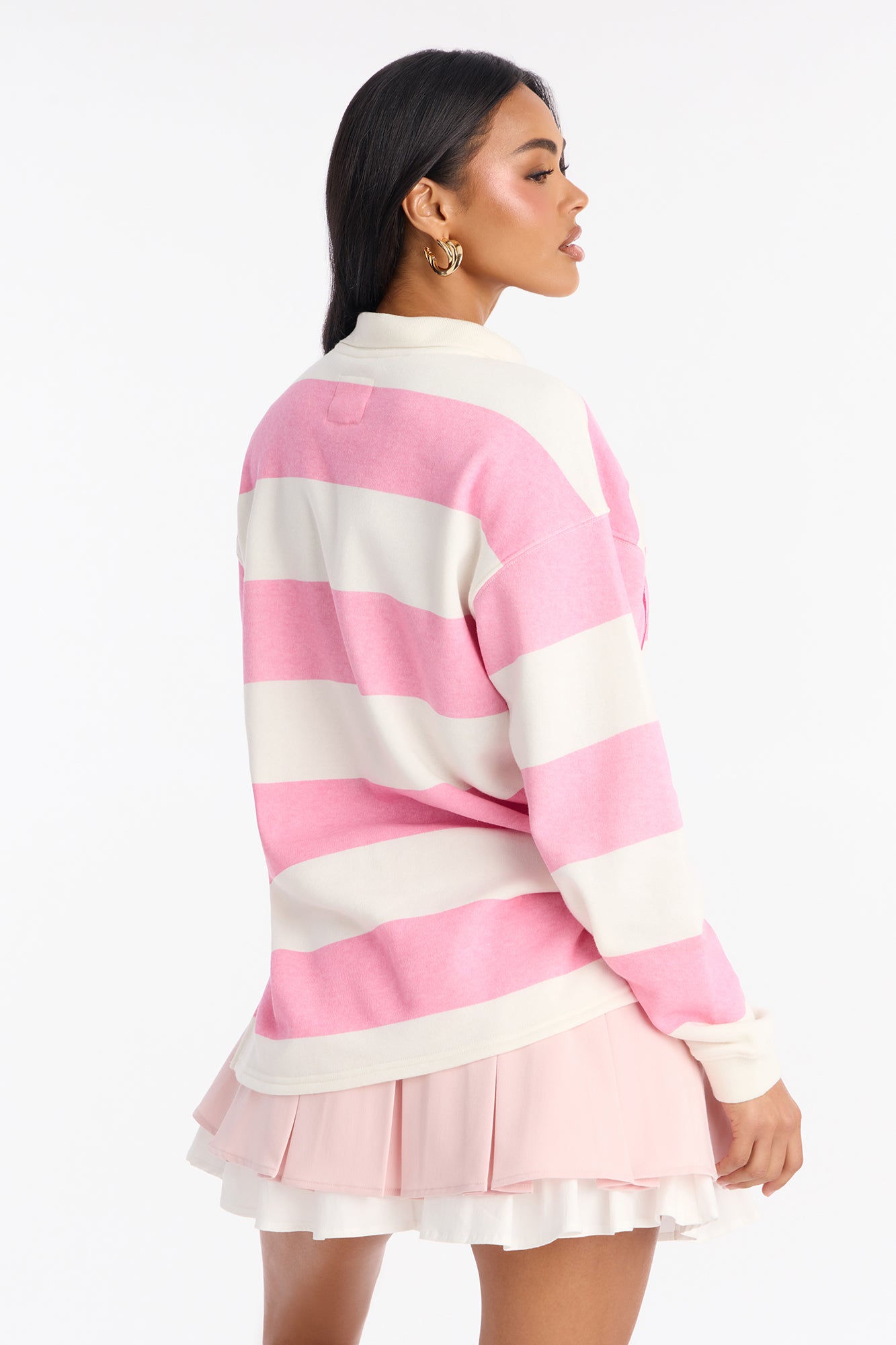 The Seraphina Draped Silk-Blend Blouse - Image 4 The Seraphina Draped Silk-Blend Blouse